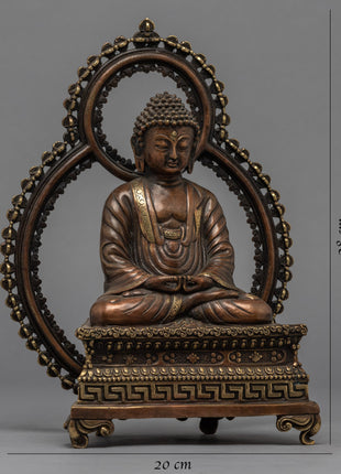 Amitabha Buddha Sculpture for Home Decor | Traditional Tibetan Art
