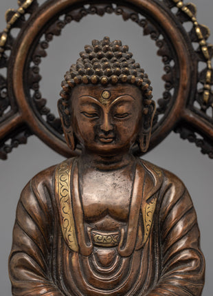 Amitabha Buddha Sculpture for Home Decor | Traditional Tibetan Art