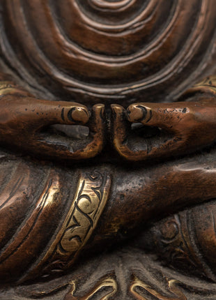 Amitabha Buddha Sculpture for Home Decor | Traditional Tibetan Art