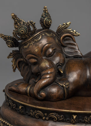 Sleeping Ganesh Statue | Himalayan Artwork