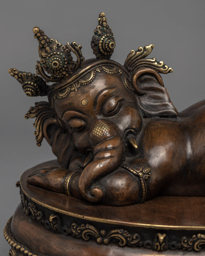 Sleeping Ganesh Statue | Himalayan Artwork
