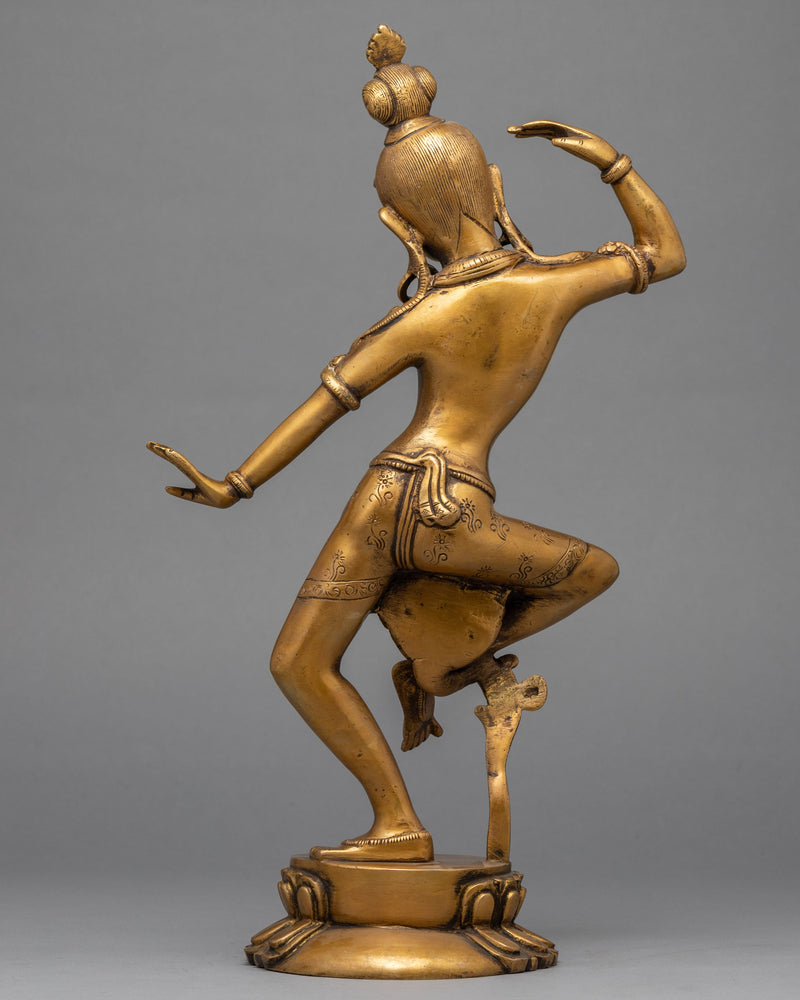 Statue of Parvati  | Dancing Parvati Brass Sculpture
