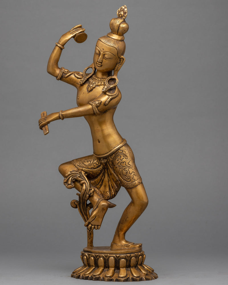 Parvati Goddess Statue | Brass Body Statue