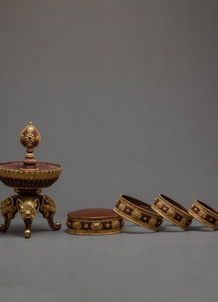 Handmade Mandala Offering Set | Buddhist Altar Kit