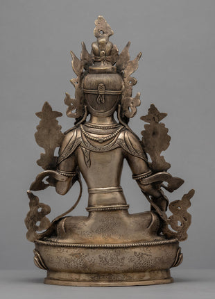 Green Tara Bodhisattva Statue | Traditional Tibetan Style Buddhist Statue