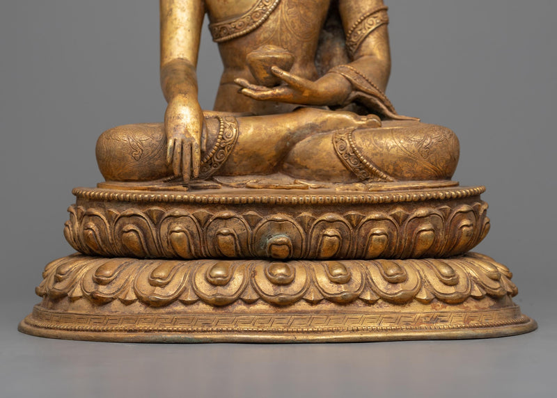 Buddha Shakyamuni Sculpture Tibet | Handmade Buddha Statue