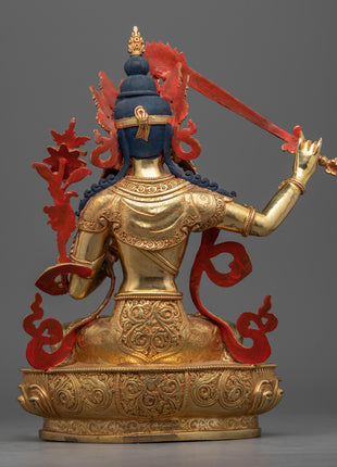 Manjushri Statue Tibetan | Fine Buddhist Artwork