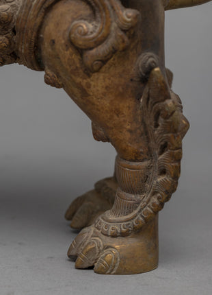 Bronze Lion Set | Buddhist Art