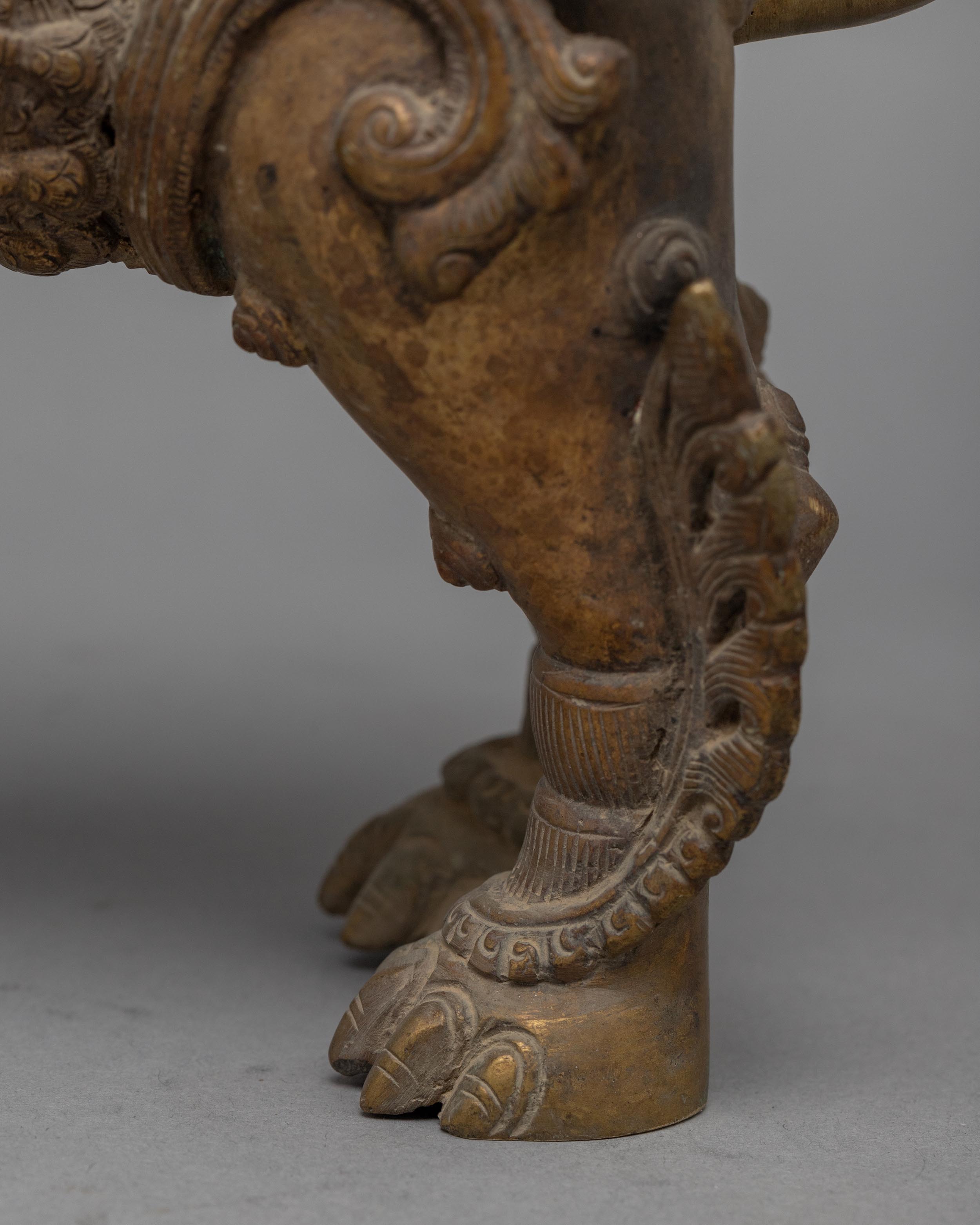 Bronze Lion Set | Buddhist Art
