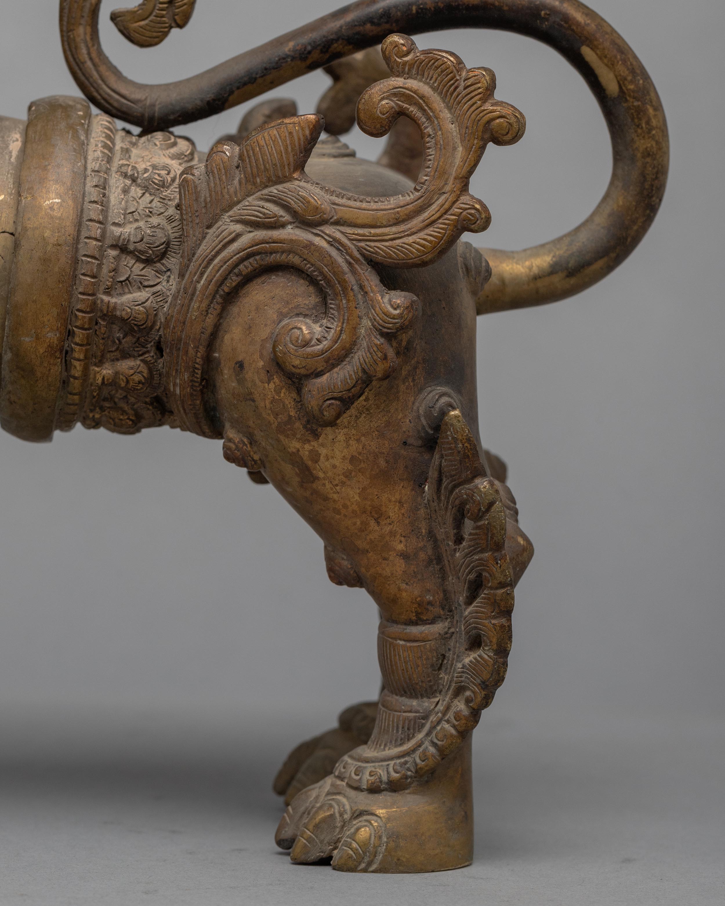 Bronze Lion Set | Buddhist Art