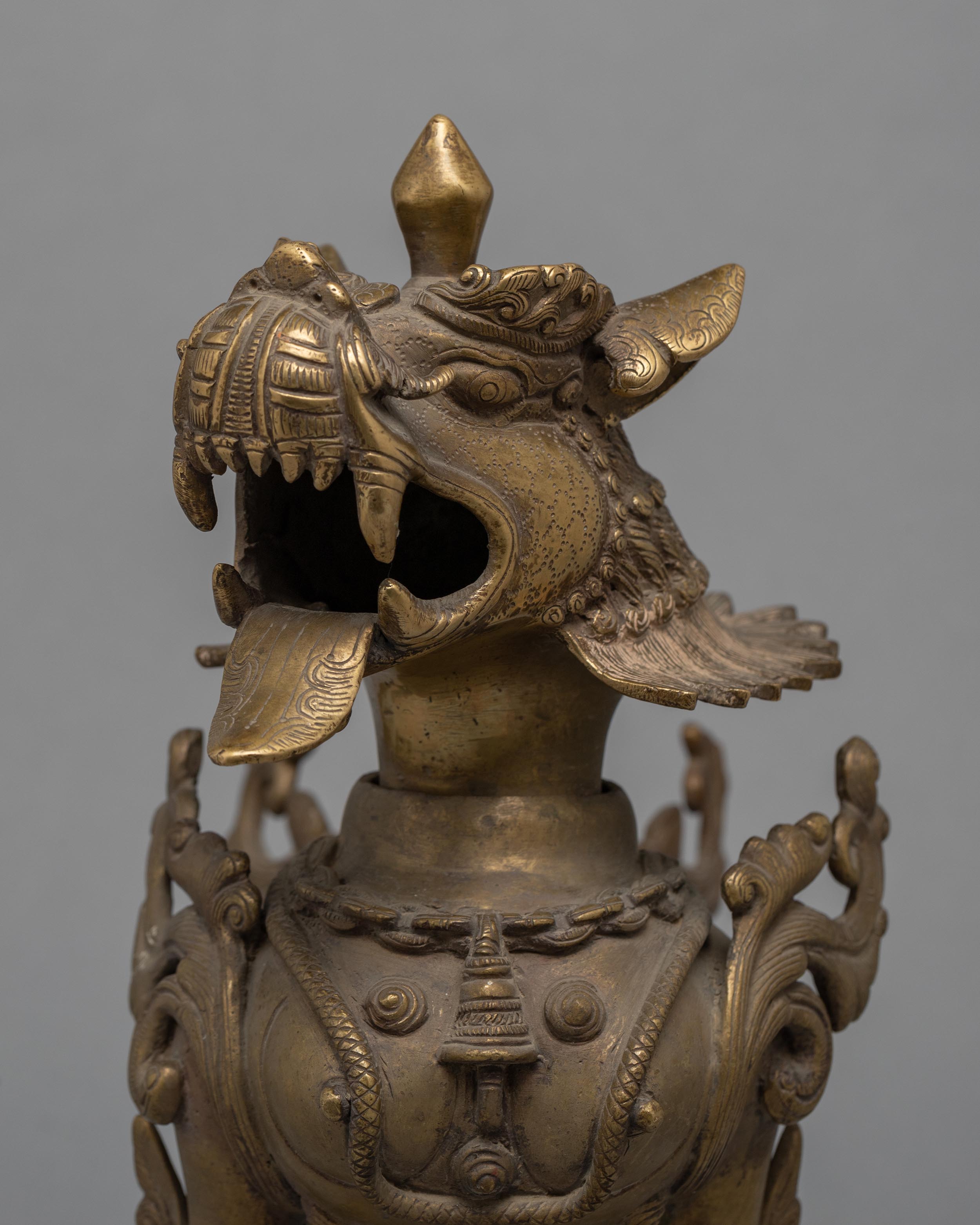 Bronze Lion Set | Buddhist Art