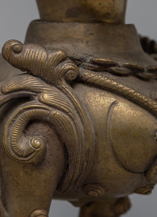 Bronze Lion Set | Buddhist Art