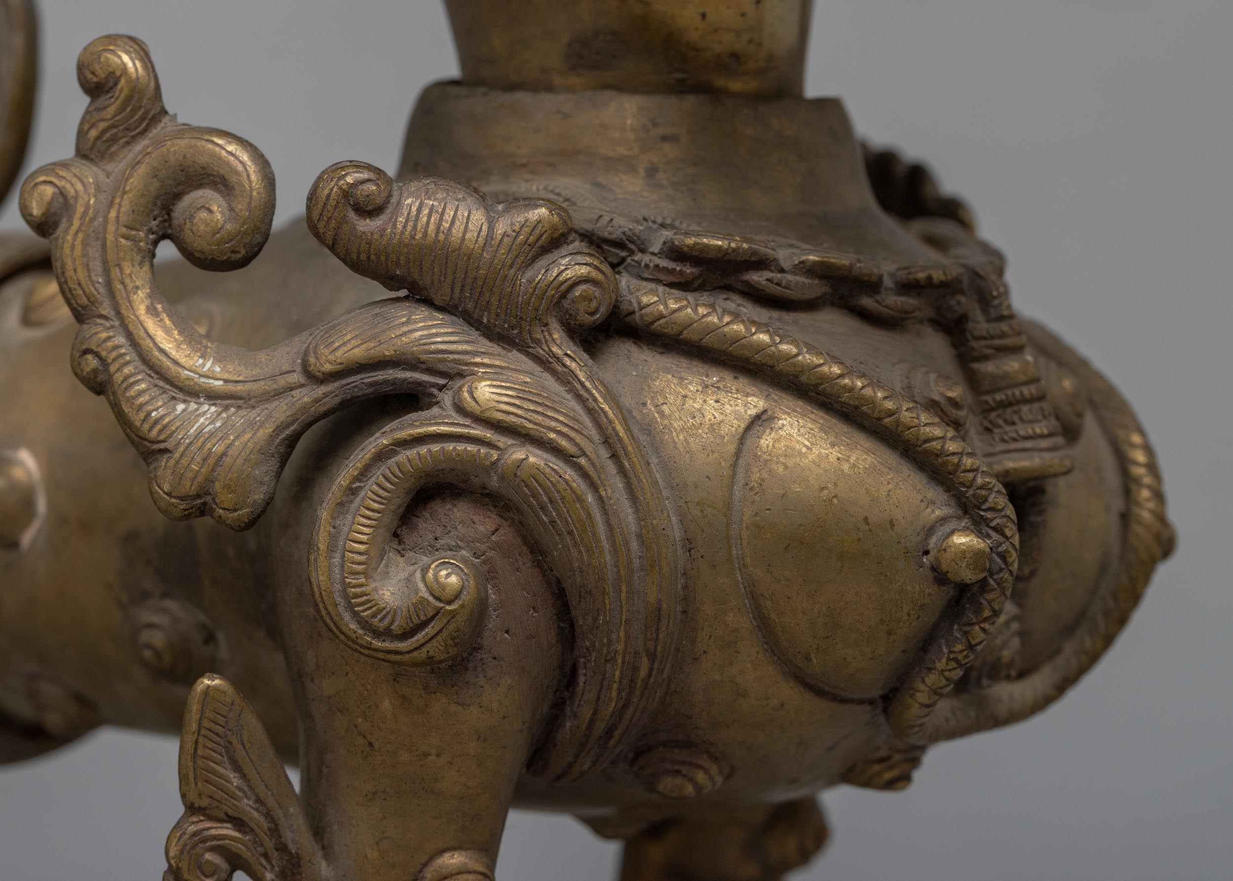 Bronze Lion Set | Buddhist Art