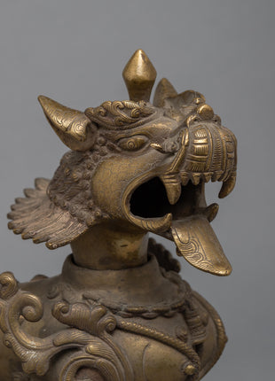 Bronze Lion Set | Buddhist Art