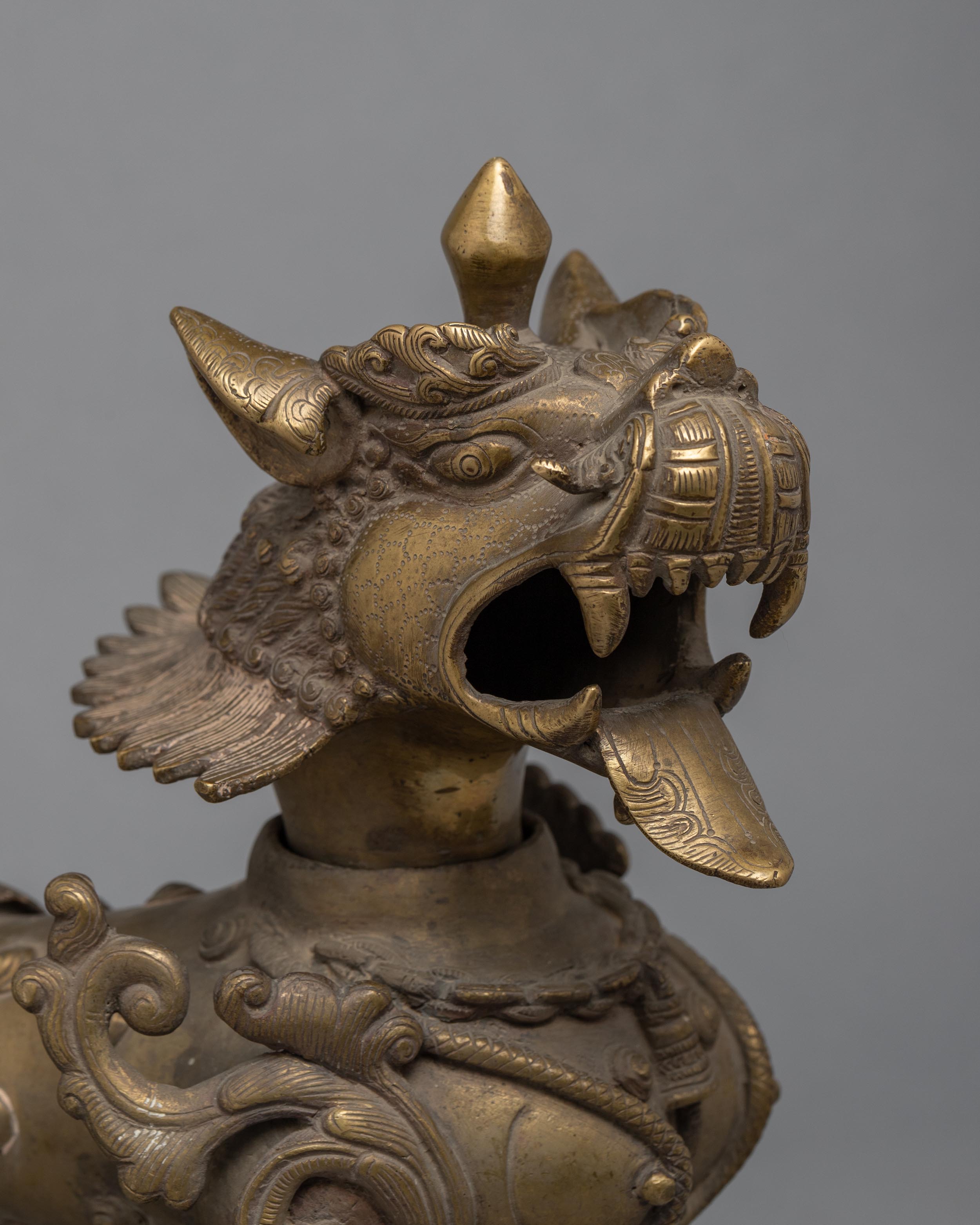 Bronze Lion Set | Buddhist Art