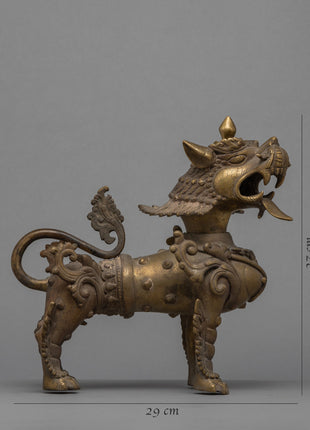 Bronze Lion Set | Buddhist Art