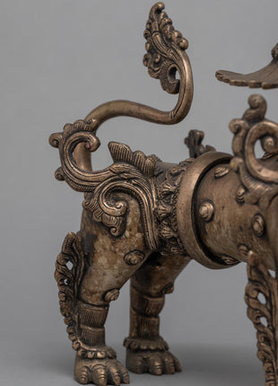 Lions Statue Set | Silver Plated Statue