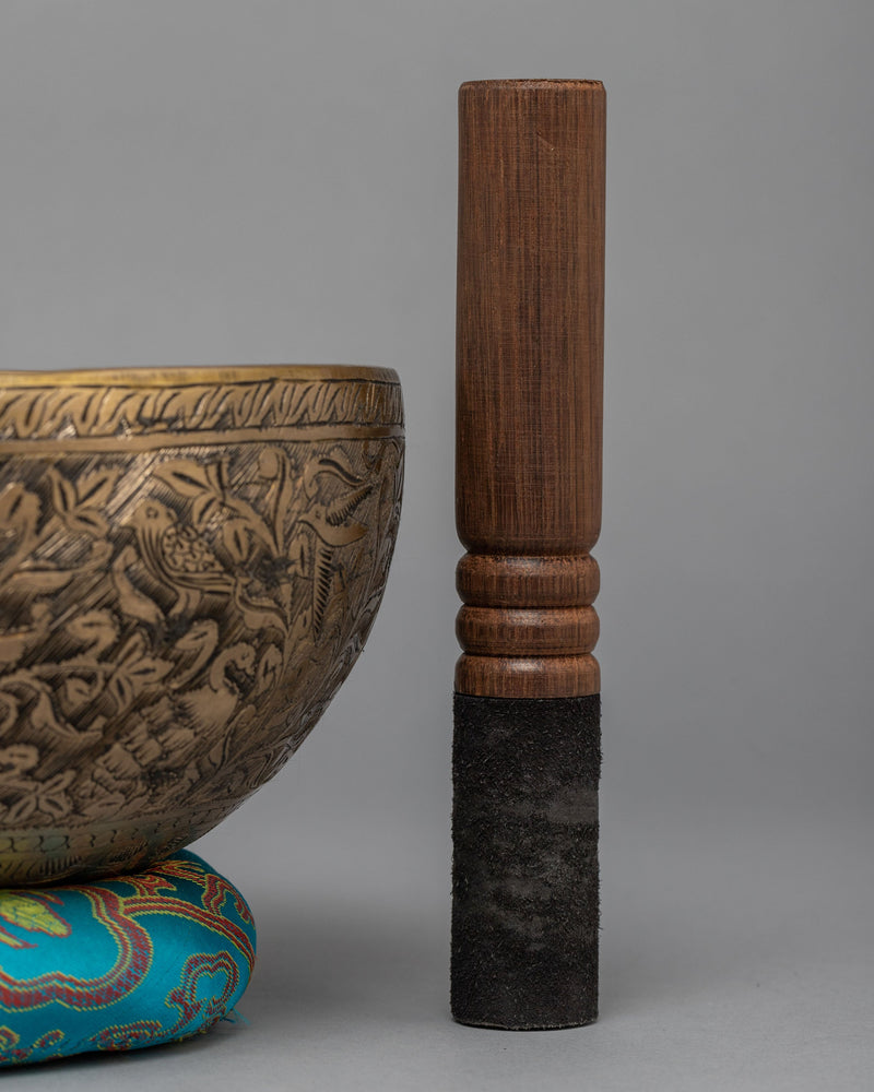 Nepalese Carved Singing Bowl | Hand-hammered Bowl | Sound Therapy