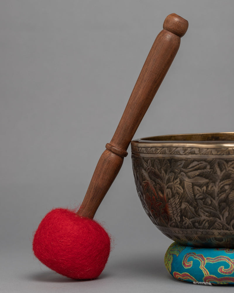 Antique Carving Singing Bowl | Birds Design Singing bowl