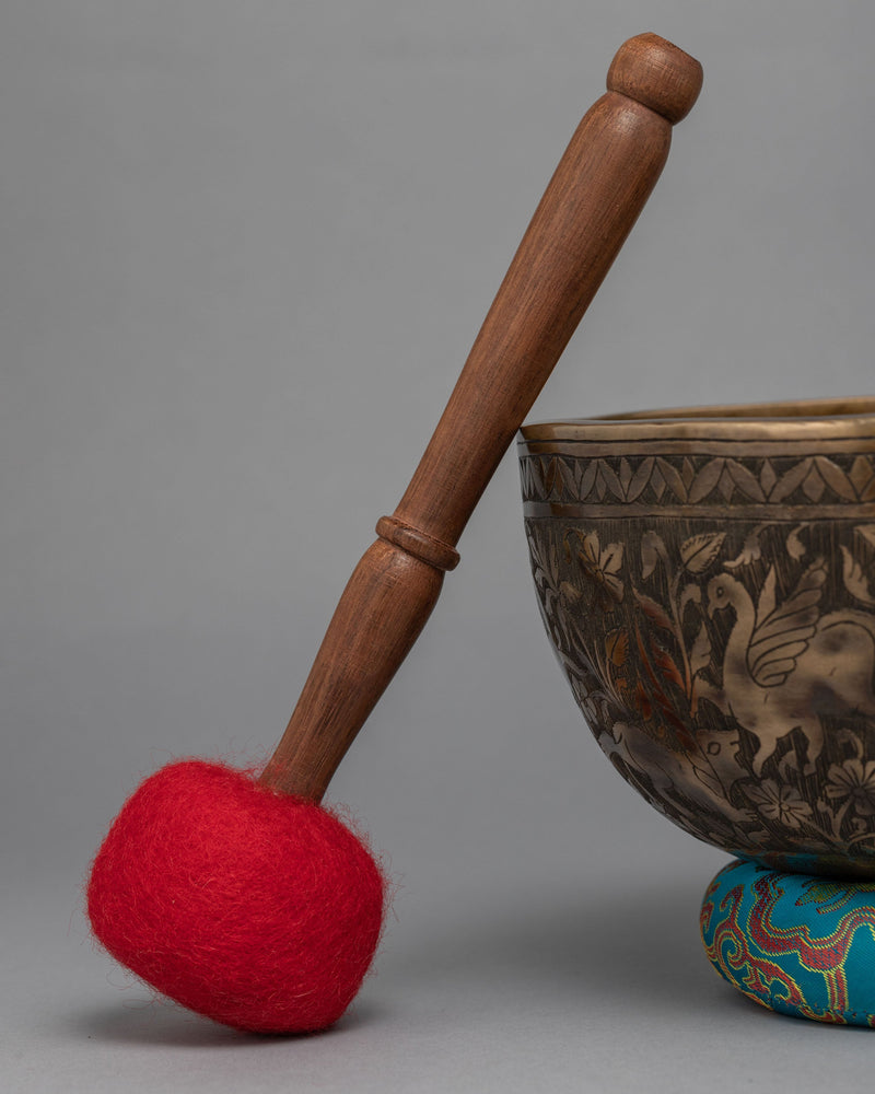 Antique Carving Singing Bowl | Himlayan Art Work | Sound Therapy