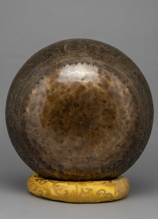 Singing Bowl for Healing | Hand-Hammered Bowl | Antique Carvings
