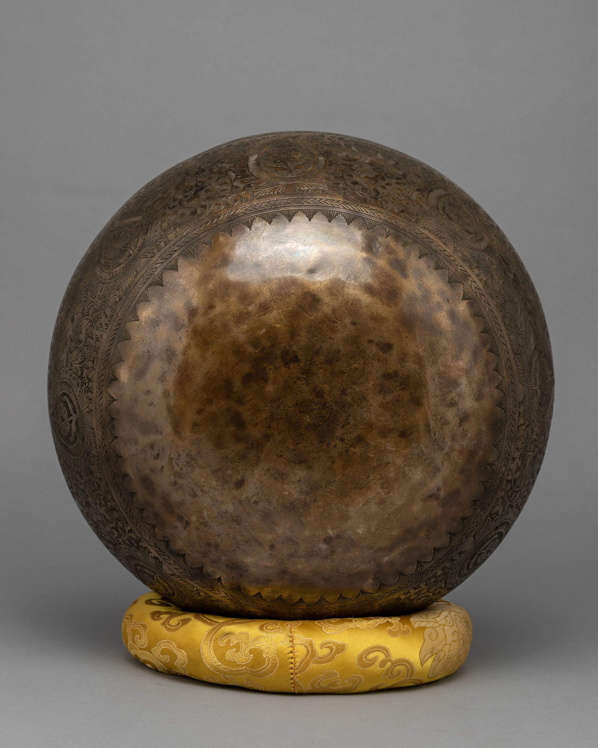 Singing Bowl for Healing | Hand-Hammered Bowl | Antique Carvings