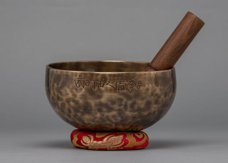 Buddhist Moon Singing Bowl | Mantra Crafted Bowl