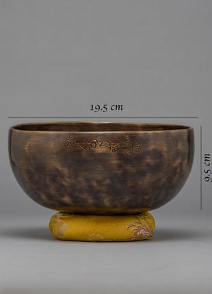 Hand-Beaten Moon Singing Bowl | Mantra Crafted Bowl