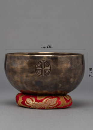 Tibetan Singing Bowl Set | Brass Moon Bowl Set