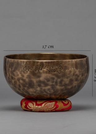 Tibetan Singing Bowl Set | Brass Moon Bowl Set
