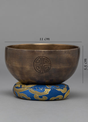 Tibetan Singing Bowl Set | Brass Moon Bowl Set