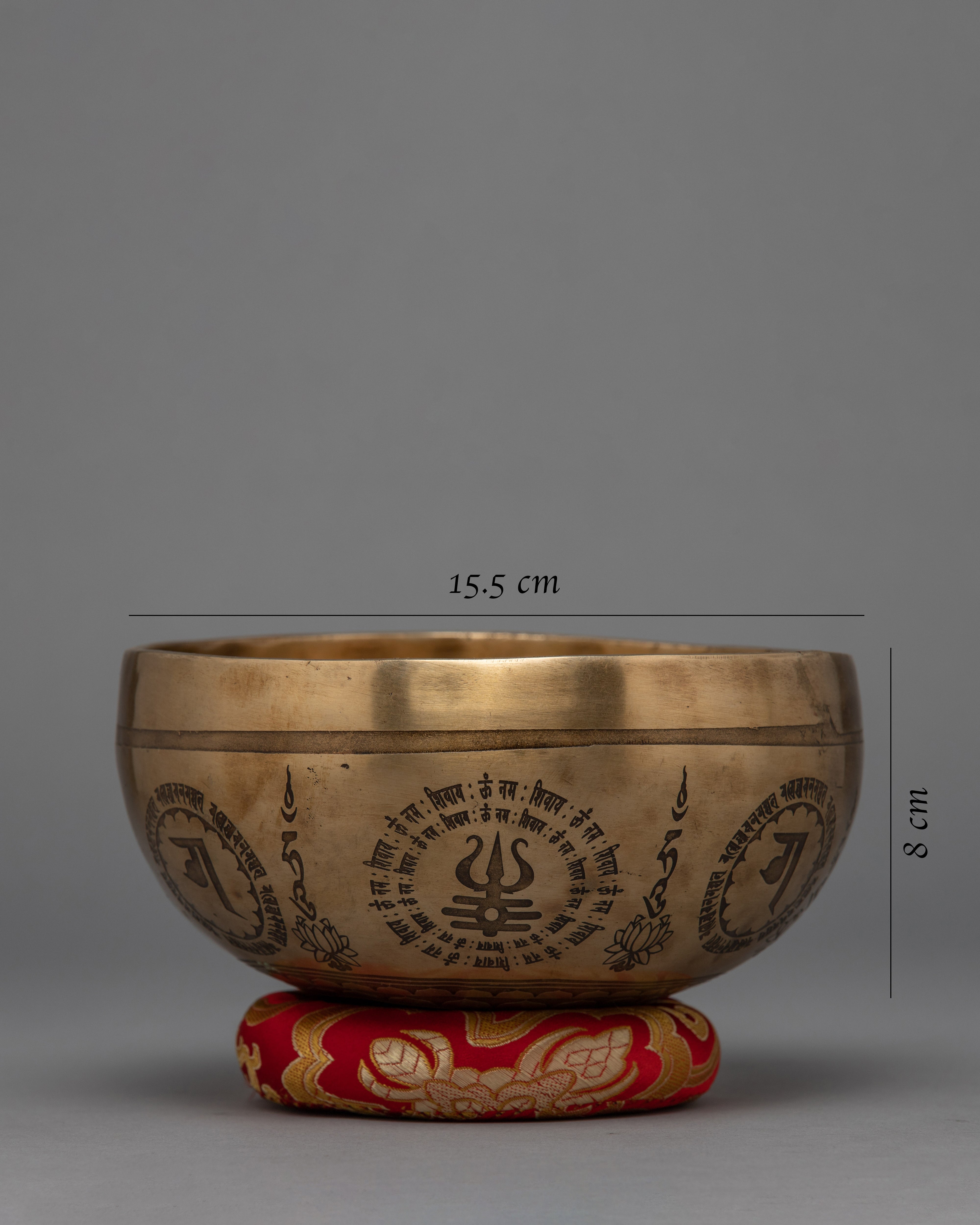 Handcrafted Brass Singing Bowl | Buddhist Art With Mantra Crafted