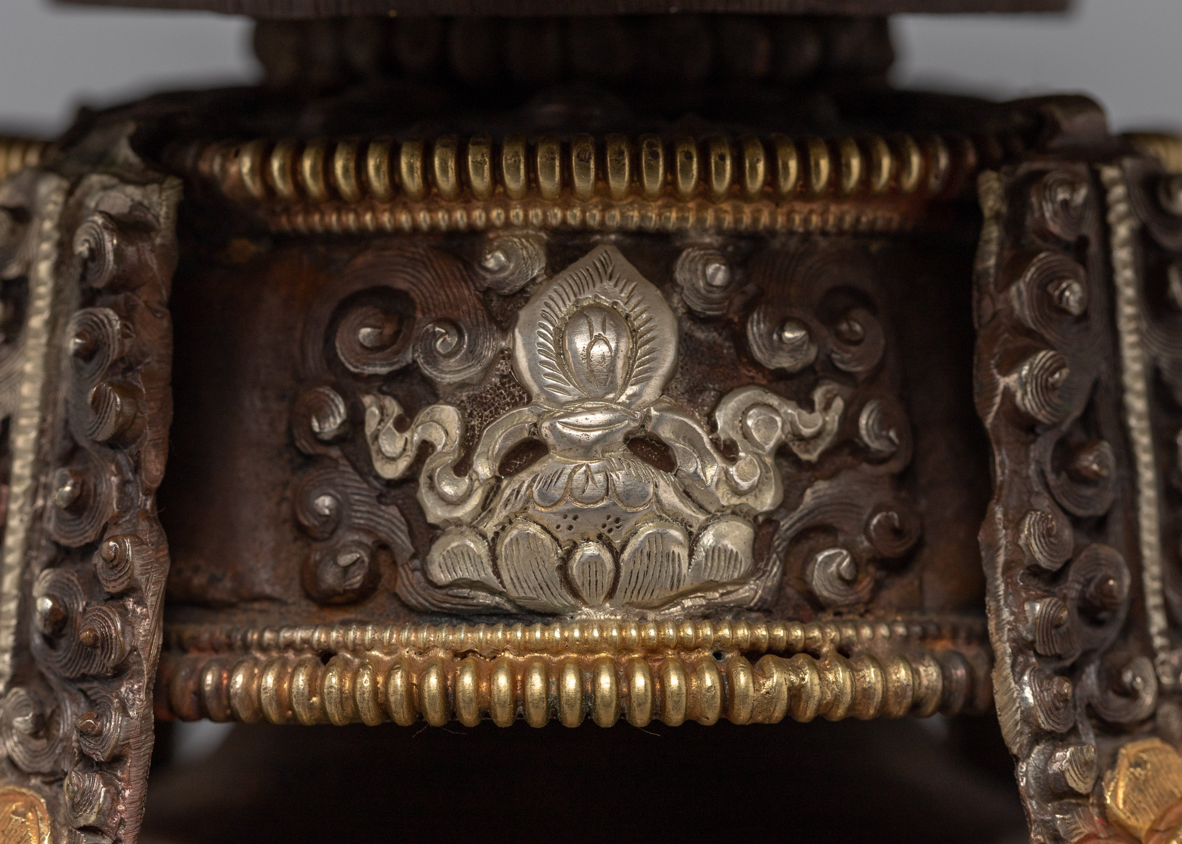 Tibetan Butter Lamp Set | Handcarved Lamp Set