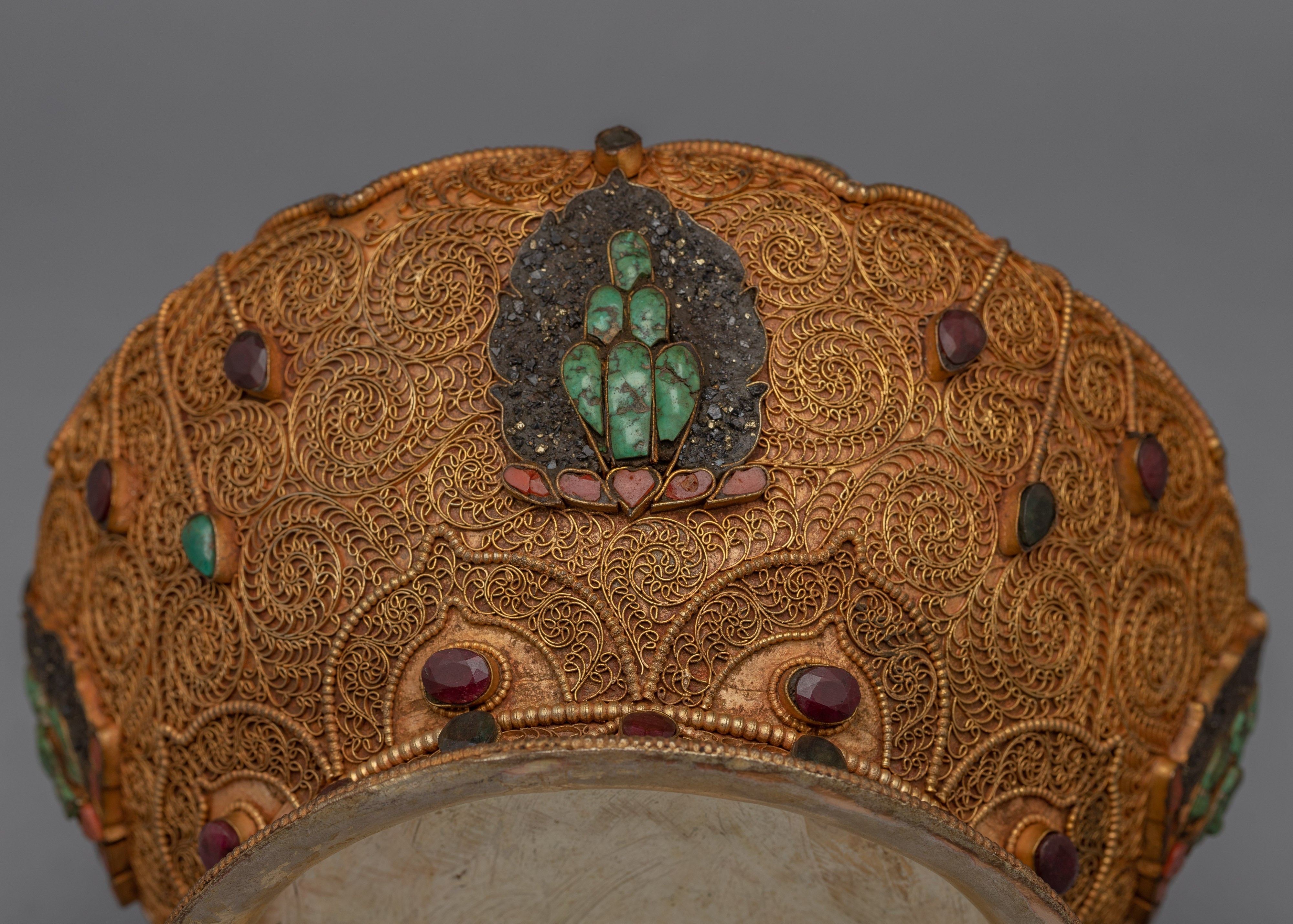 Copper Nesi Dhupur Pot | Traditional Buddhist Art | Religious Gift Ideas