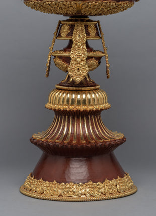 Tibetan Butter Lamp Set | Copper Lamp Set