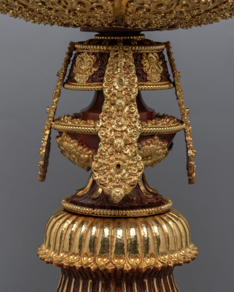 Tibetan Butter Lamp Set | Copper Lamp Set