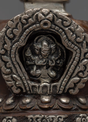 Tibetan Buddhist Stupa | Silver Plating