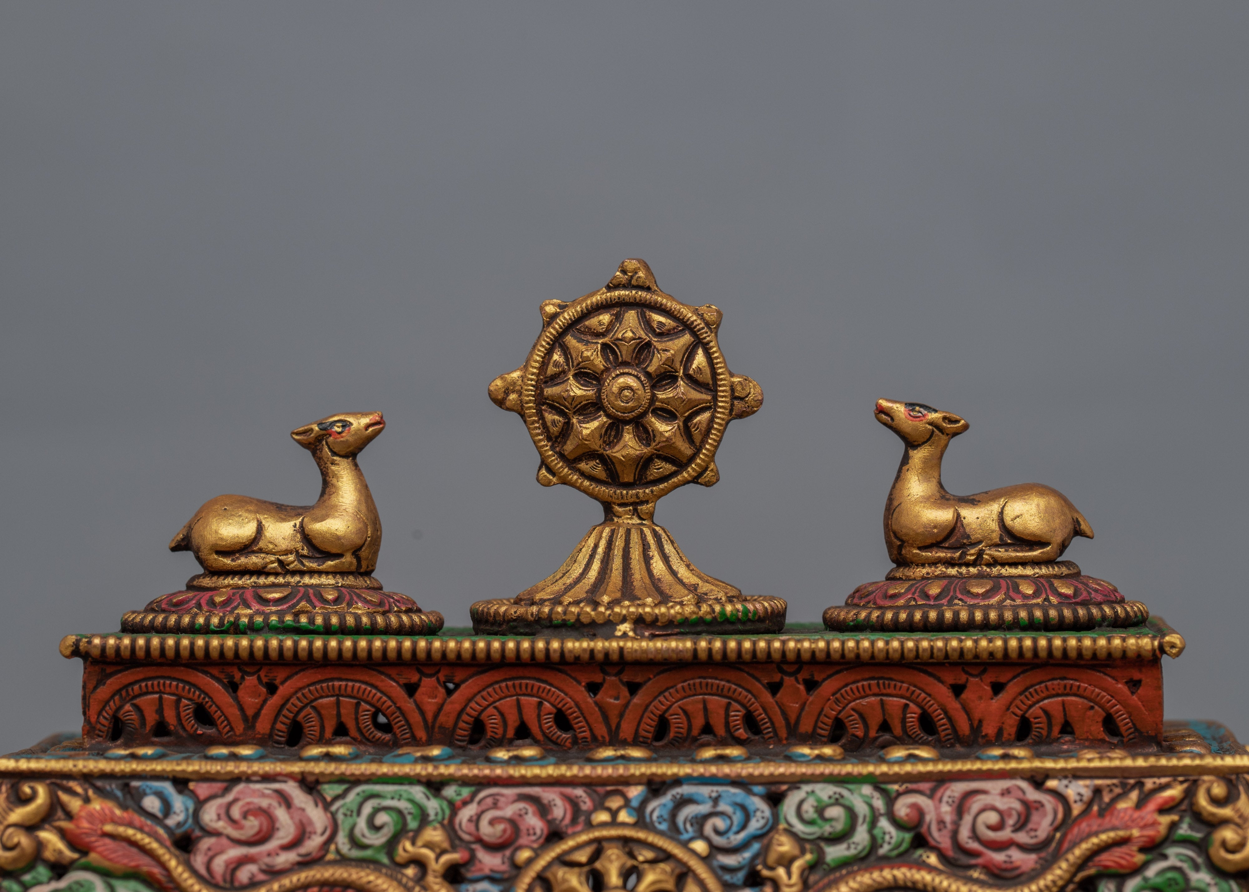 Buddhist Incence Burner |  24K Gold Plating