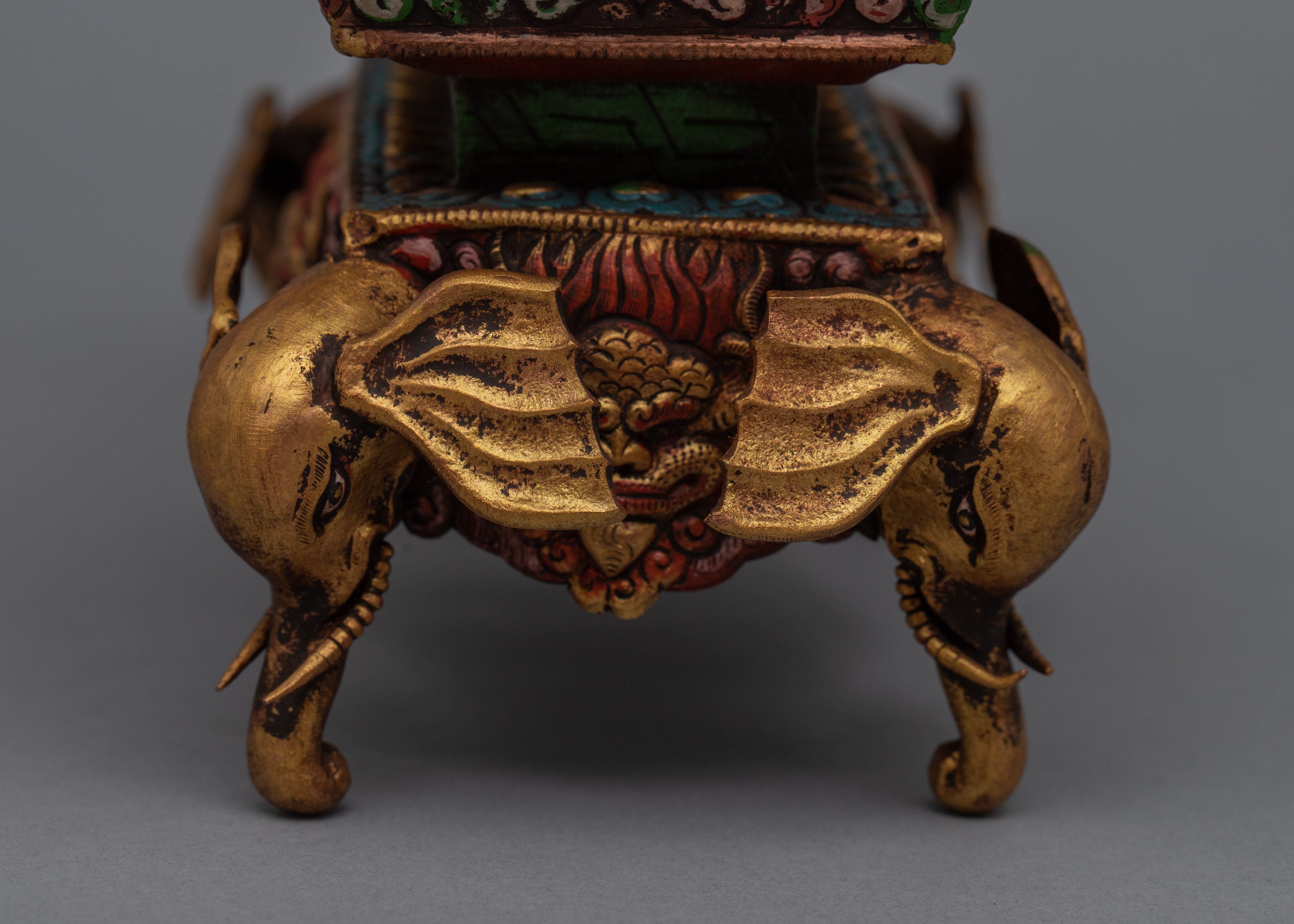 Buddhist Incence Burner |  24K Gold Plating