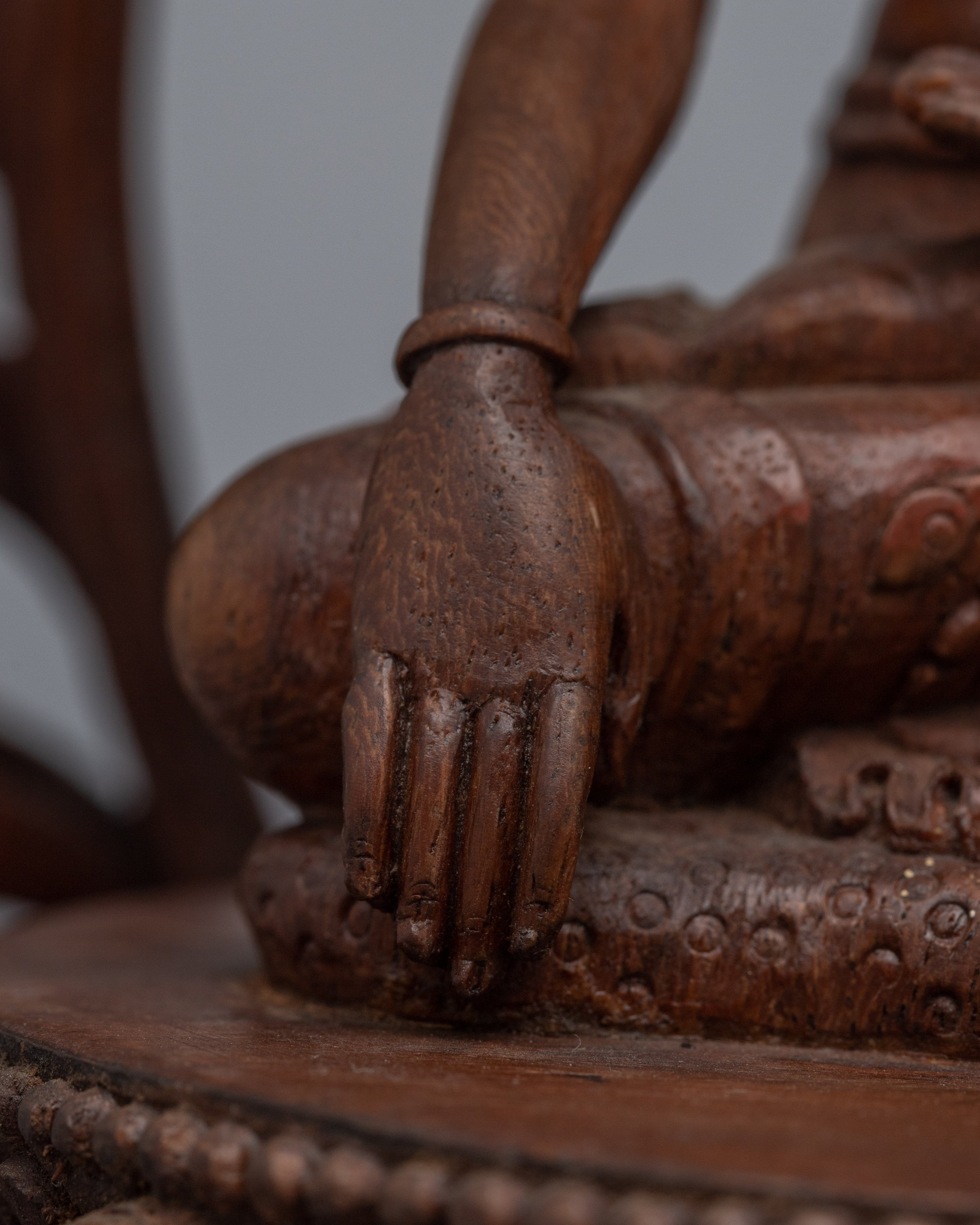 Wooden Shakyamuni Statue | Himalayan Art Work