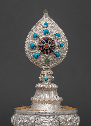 Silver Mandala | Traditional Rice-offering Set