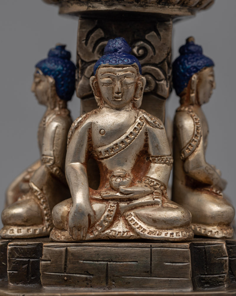 Tibetan Stupa | Handcrafted Buddhist Shrine | Ritual Chorten