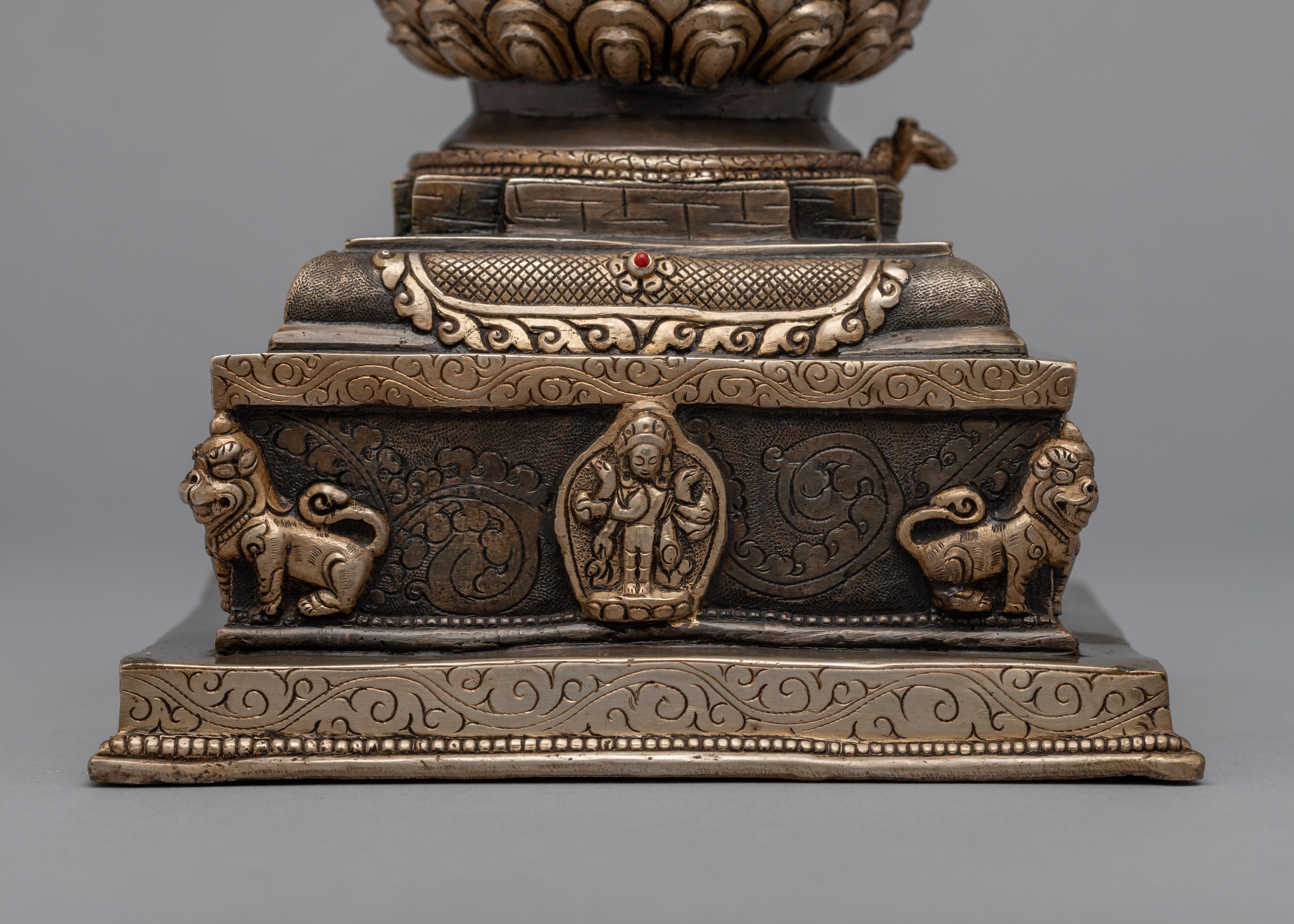 Tibetan Stupa | Handcrafted Buddhist Shrine | Ritual Chorten