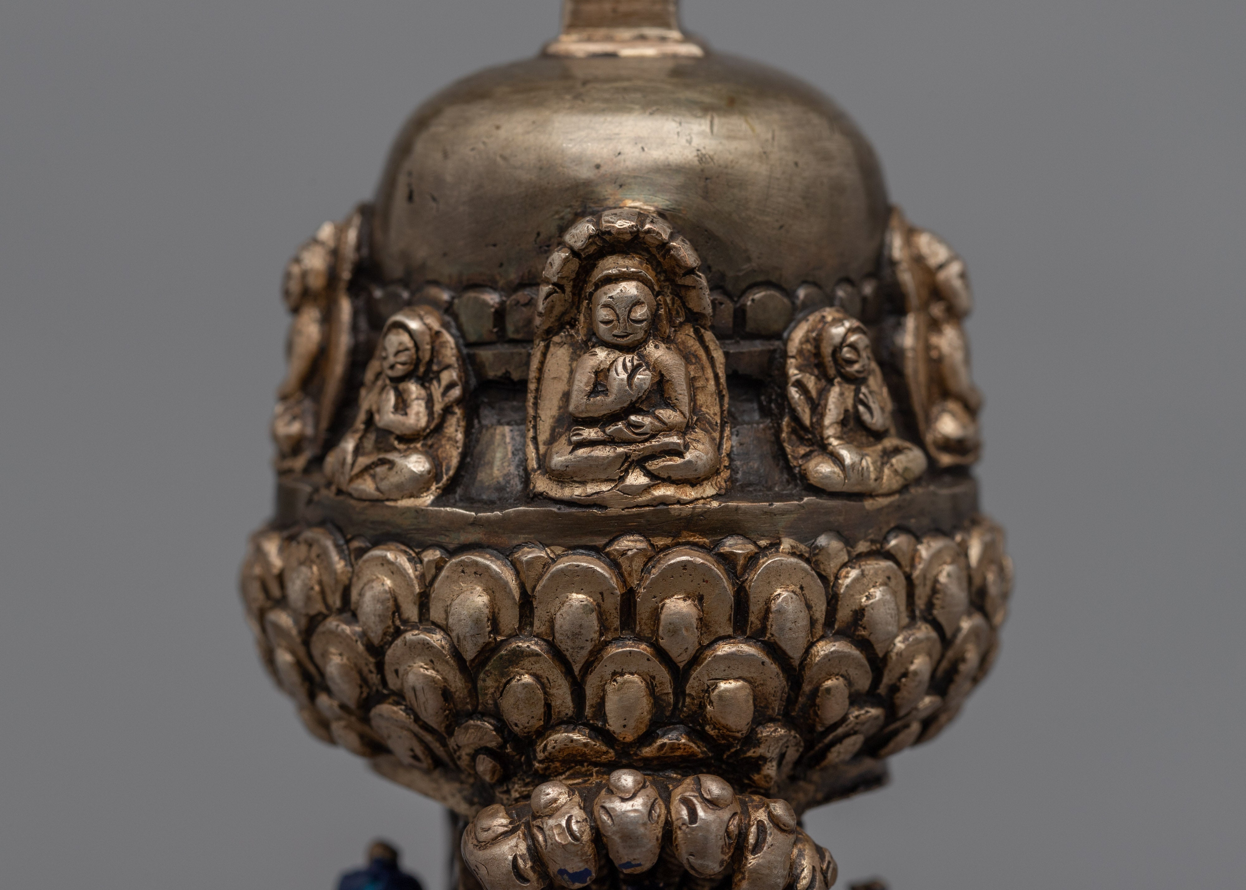 Tibetan Stupa | Handcrafted Buddhist Shrine | Ritual Chorten