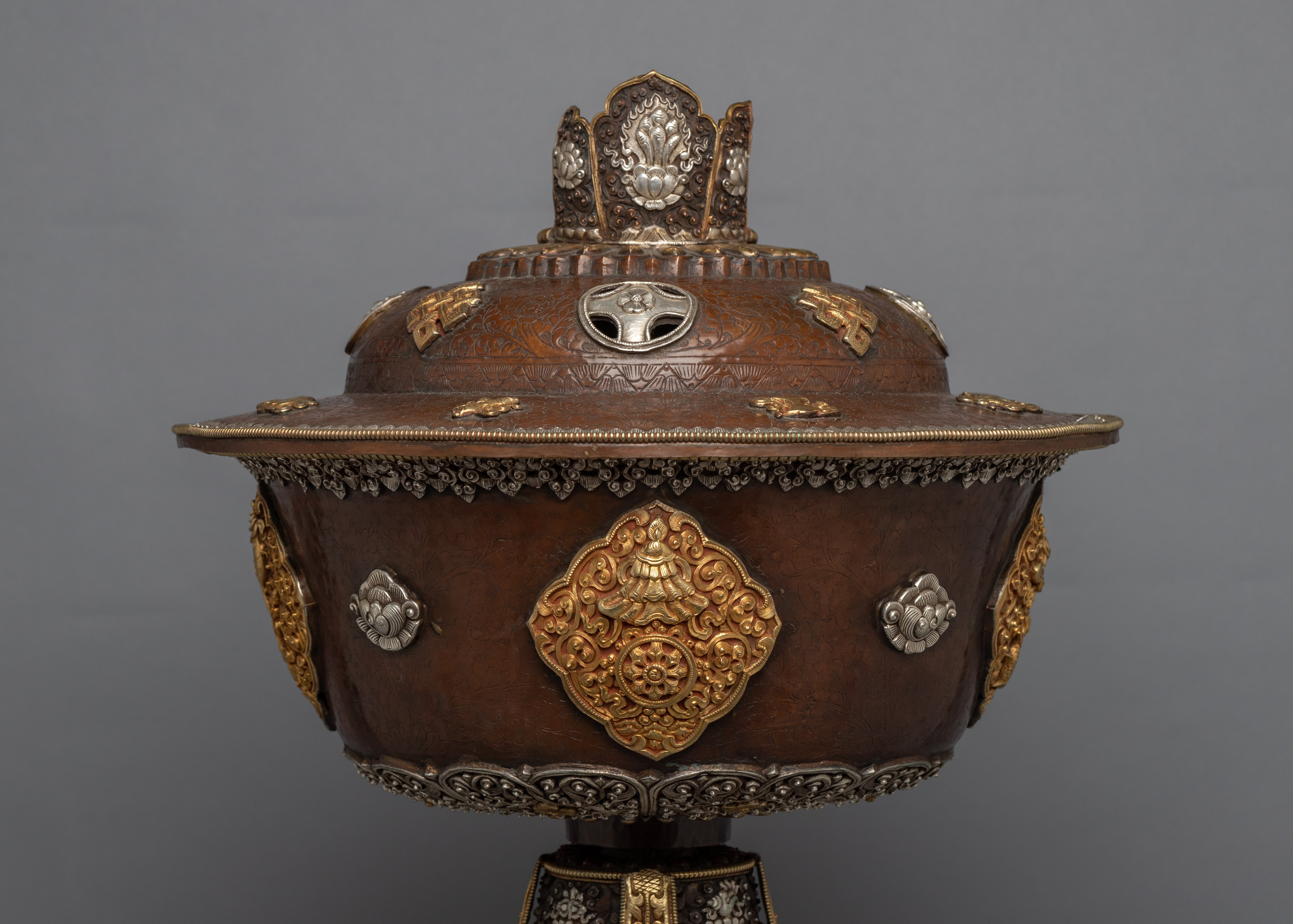 Buddhist Butter Lamp Set | Tibetan Home Decor | Handcrafted Nepalese Art