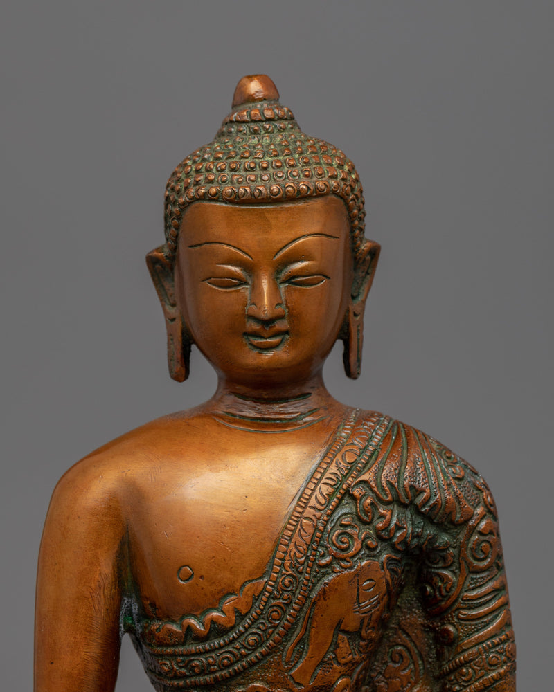 Buddha Shakyamuni Sculpture | Traditional Handcrafted Buddhist Statue