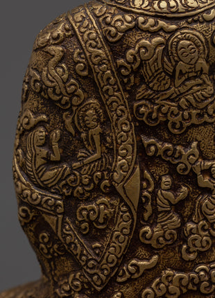 Buddha Shakyamuni Mantra Practice Statue | Handmade Art Collection