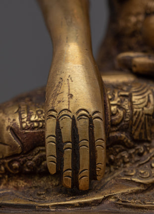 Buddha Shakyamuni Mantra Practice Statue | Handmade Art Collection
