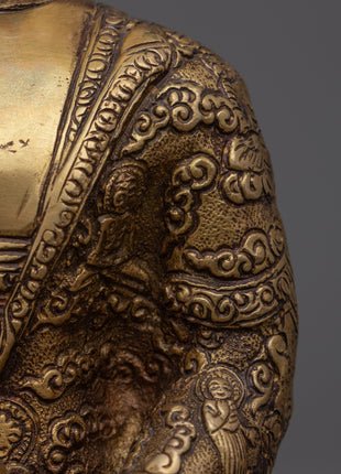 Buddha Shakyamuni Mantra Practice Statue | Handmade Art Collection