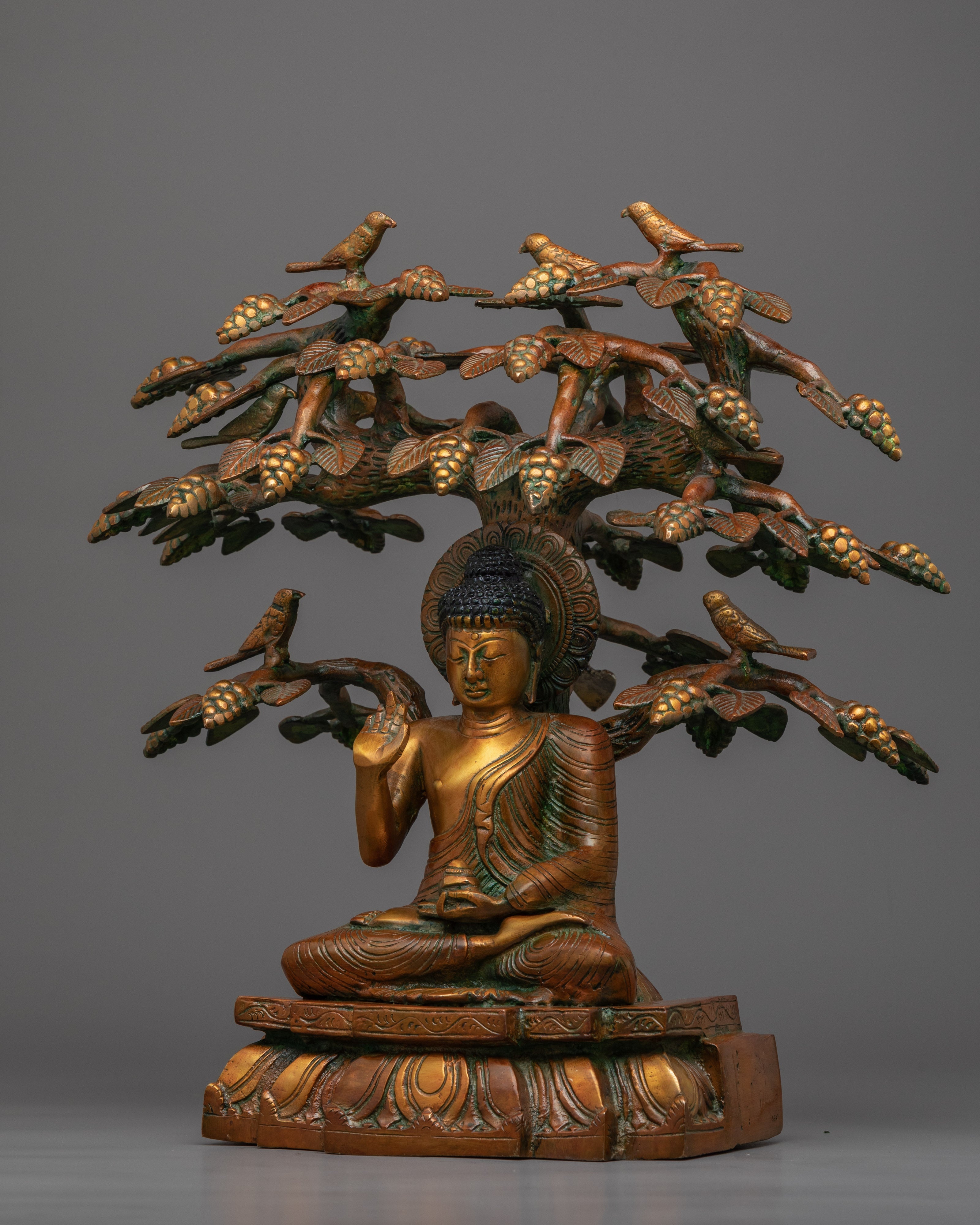 Golden Buddha Statue | Himalayan Traditionally Crafted